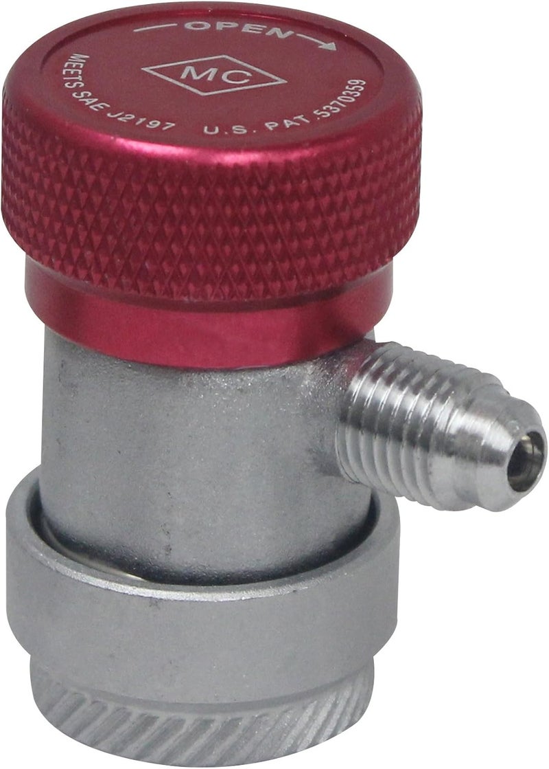 ماستركول (82834-E R134a 1/4'' FL-M × 16mm) قابس يدوي سريع للجانب العالي، أحمر