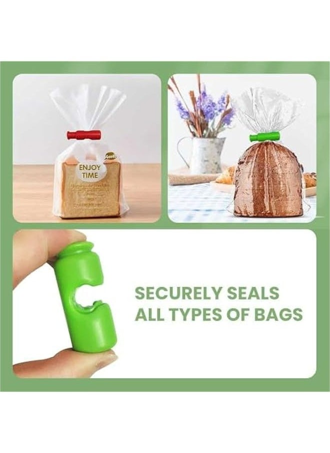 Generic - 12 Pieces Grip Sticks Bag Sealers Snack Bread Plastic Sealing Clips Food Closure Chip Clips Squeeze Clips Bags Clamp Clip Accessories - Image 1