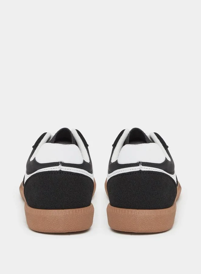 Styli Styli Striped Laced Up Sneakers