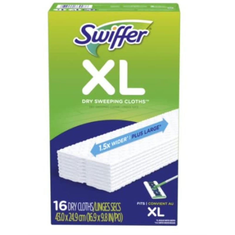 Swiffer Sweeper XLarge Disposable Sweeping Cloths 16Count Boxes Pack of 3