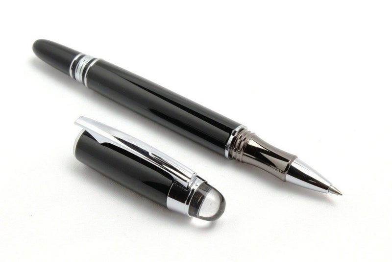 Gold Leaf Neo Gold leaf Baoer Starwalker Designer Plain Sliver Trims Roller Ball Pen - Image 2