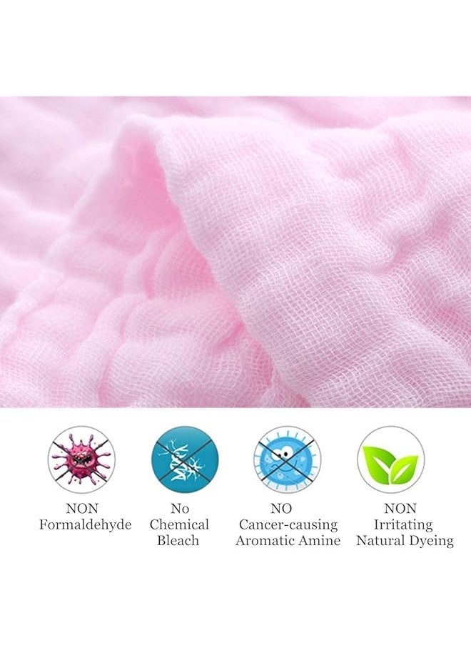 erorex 5Pcs Muslin Baby Washcloths And Towels Natural Organic Cotton Baby Washcloths Soft Newborn Baby  - Image 3