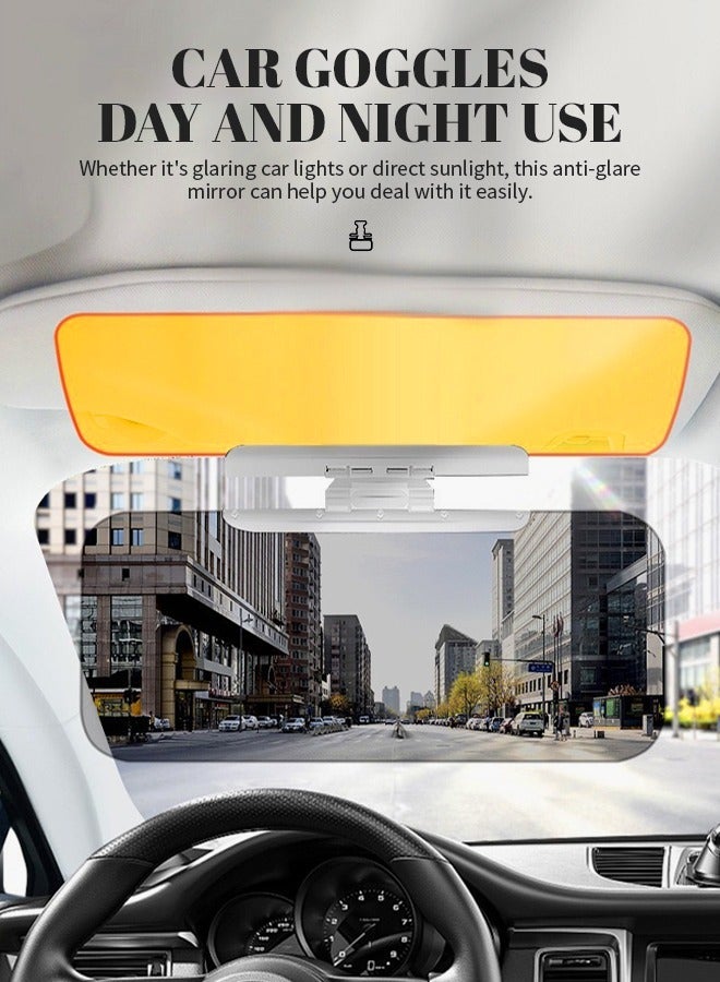 واقي شمس للسيارة مضاد للتوهج، واقي شمس عالمي، سهل التركيب، مثالي للقيادة ليلاً ونهاراً - Image 2