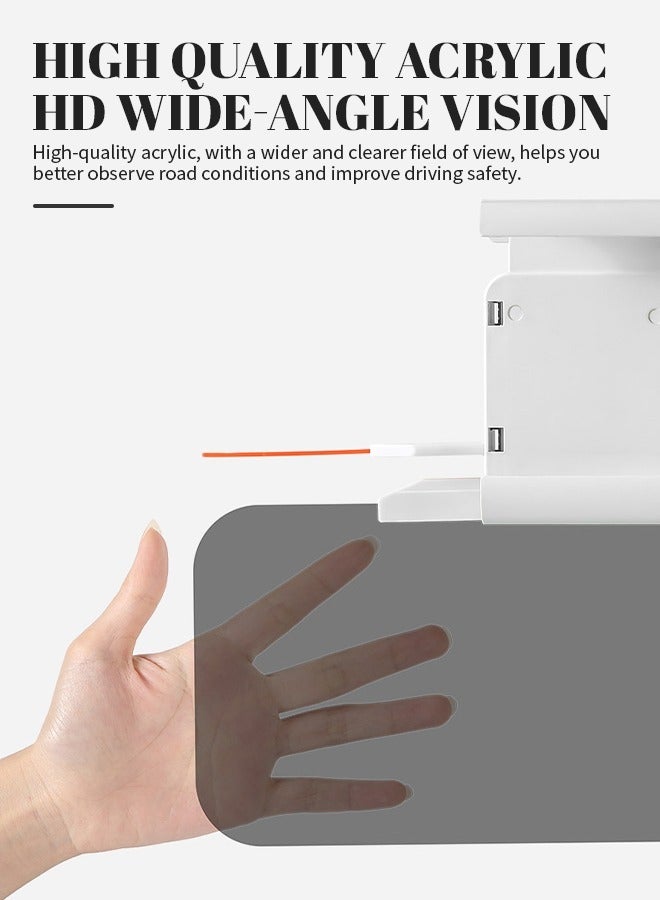 واقي شمس للسيارة مضاد للتوهج، واقي شمس عالمي، سهل التركيب، مثالي للقيادة ليلاً ونهاراً - Image 5