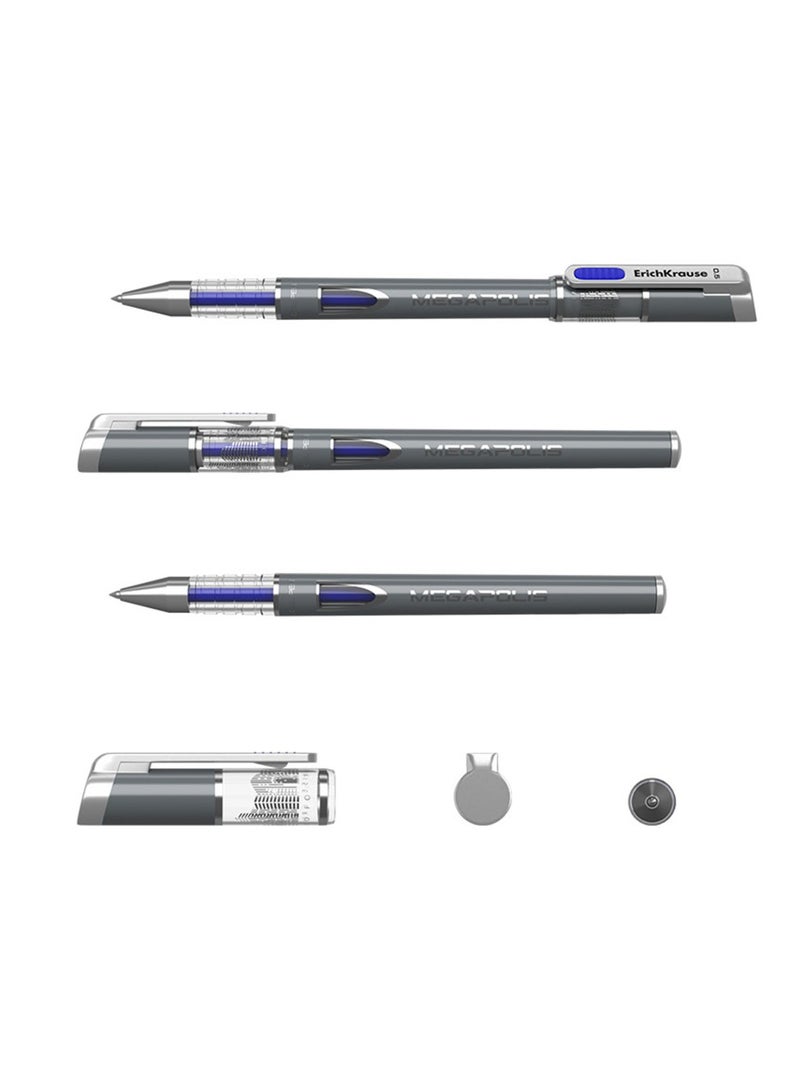 ErichKrause قلم جيل ميغابوليس قطعة واحدة 0.5 مم حبر أزرق - Image 3