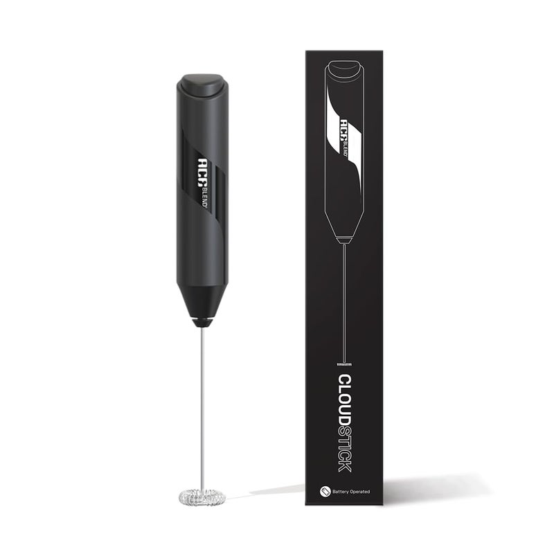 Ace Blend Cloudstick Coffee Frother Electric Battery Operated Portable Foam Maker Stainless Steel Electric Whisk Mini Foamer for Lattes Cappuccino Frappe Mocha for Kitchen Use - Image 1