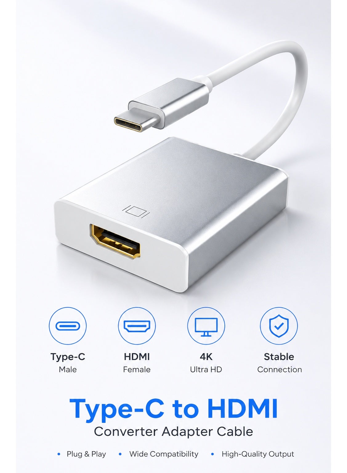 CABLE CONV CABLE CONV type-c Male To Hdmi Female Converter Adapter Cable