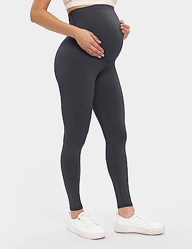Buttergene Women's Maternity Leggings over the Belly Maternity Yoga Pants Workout Pregnancy Leggings - Image 3