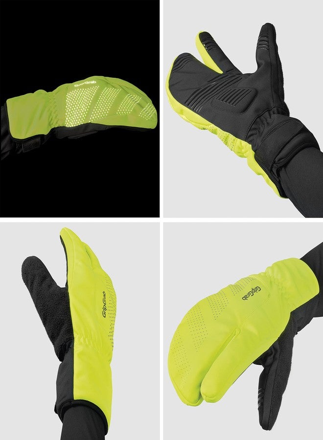 GripGrab قفازات ركوب الدراجات GripGrab Ride المقاومة للرياح، بتصميم شتوي داكن، بثلاثة أصابع - Image 3