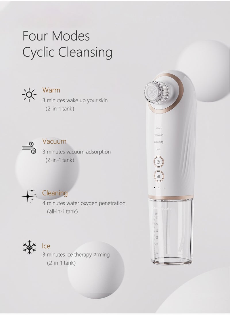 KinseiBeauty 5 in 1 Blackhead Remover Pore Vacuum, Warm & Ice Cycling, Water Oxygen Penetration, Facial Pore Cleaner with 4 Probes 2 Water Tanks for Women & Men  - Image 5