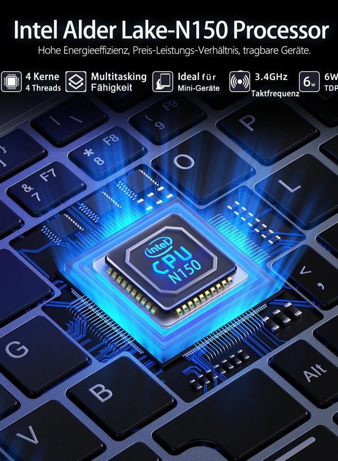 KOOFORWAY لابتوب مصغر 2 في 1 بحجم 8 إنش مع شاشة تعمل باللمس HD تدعم Windows 11 Pro للكتابة اليدوية لابتوب صغير N100/N150 12GB RAM 512GB SSD واي فاي - Image 5