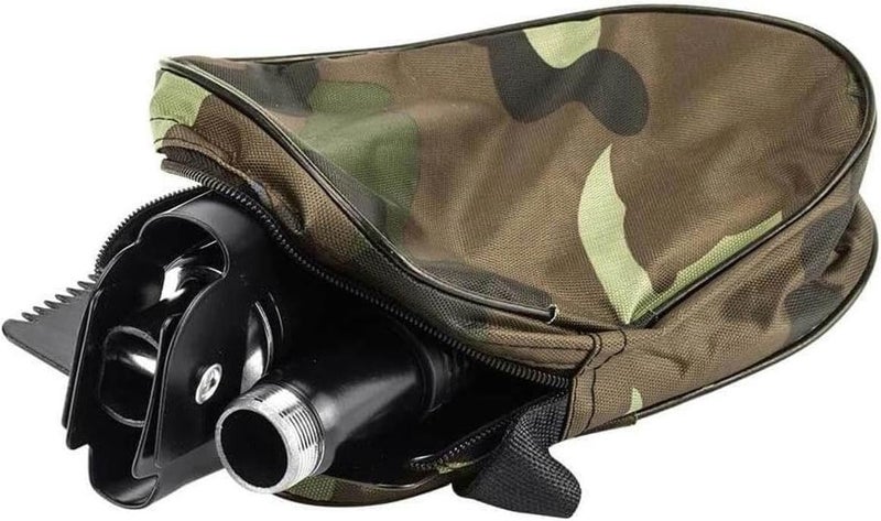 Barska Foldable Metal Shovel with Pick Compass and Bag for Camping Gardening Metal Detecting etc Black One Size - Image 5