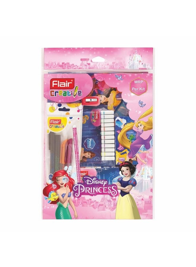 Flair Flair Creative Series Disney Princess Stationery Kit | Combination of 58 Assorted Items | Smart Kit for Your Creative Need & Fun Learning | Ideal Gift Set for Kids | Pack of 1 - Image 1
