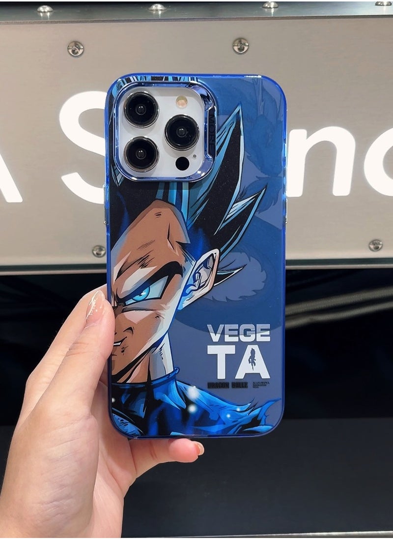 Color Fans - Dragon Ball Intense Blue Vegeta Case for iPhone 14 Pro Max - Image 1