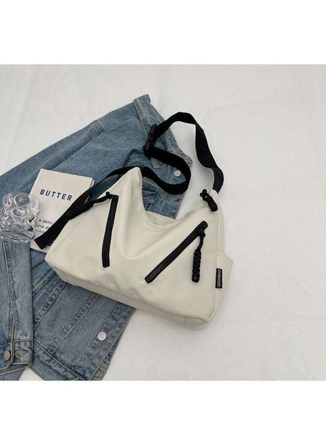 Women's Crossbody Waterproof Large Capacity Tote Bag,Multifunctional,Fashionable,Casual Crossbody Dumpling Shoulder Bag with Zipper Closure,Multi Pockets Shopping Satchel Bag, Portable Travel & Business Trip Storage Bag For Commuting Work,College Students & Everyday Use. - Image 4