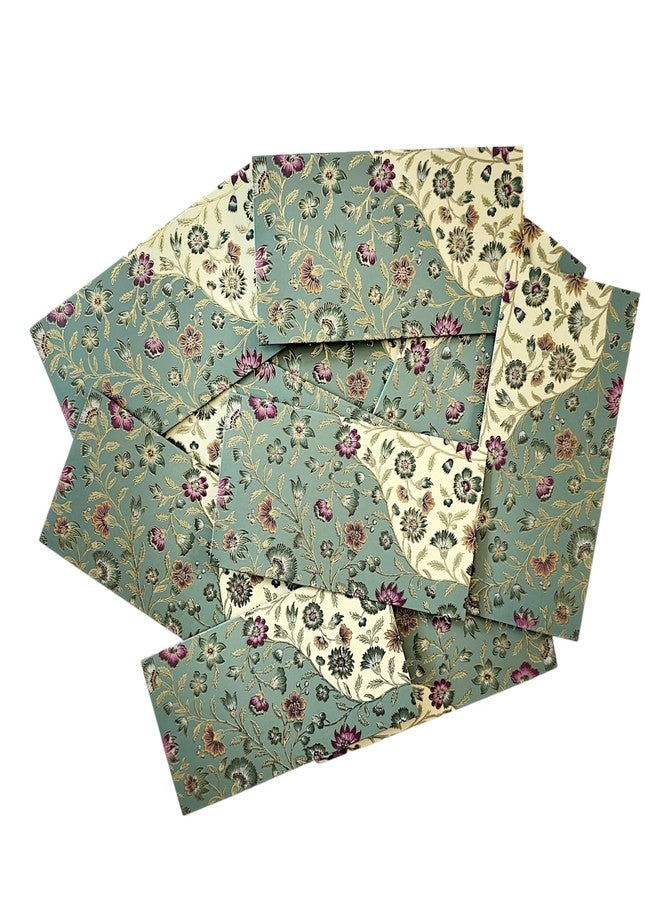 LIFAFEWALA Premium & Exclusive Small Floral Design Money and Shagun Envelopes for Wedding,Birthday,Gifting |Matte Finish| |Pack of 10| (Gold Foil) - Image 5