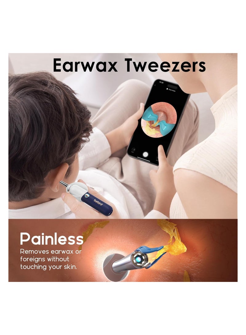 Bebird Ear Wax Removal Tool Camera & Light, Visual Earwax Cleaner with Cleaning Kit As Spade/Spoon/Picker/Tweezers Clean Ears for Family, Ear-Scope Wireless WiFi Connect (Dark Blue) - Image 2