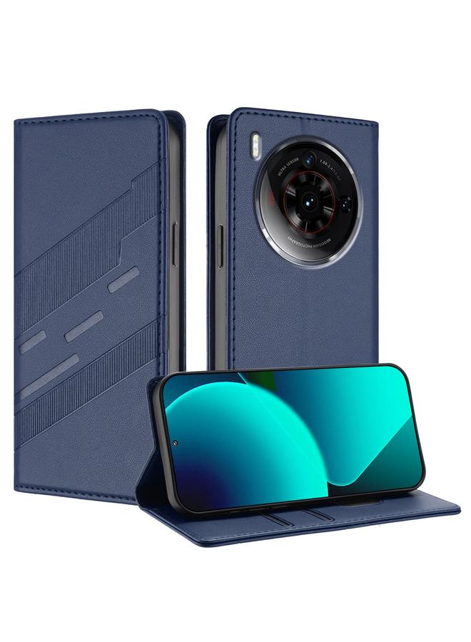 The Bros Case For ZTE nubia Z50S Pro Embossed Multi-functional Wallet Retro Leather Phone Case