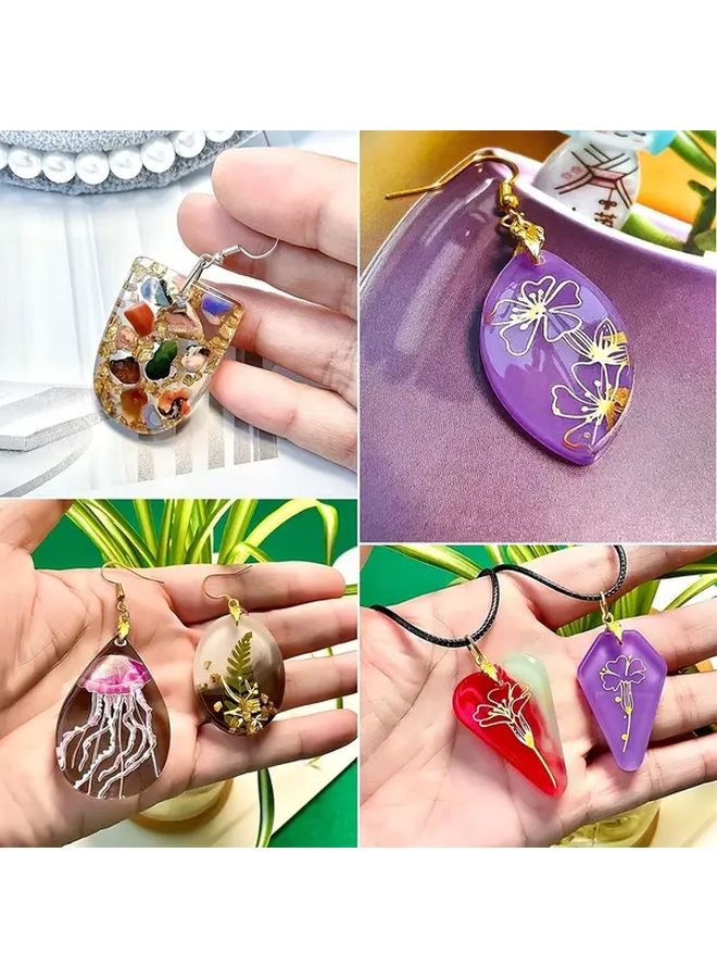 86 قطعة مجموعة أدوات صنع المجوهرات DIY مع قوالب السيليكون وأدوات حرف الإيبوكسي راتنج - Image 3
