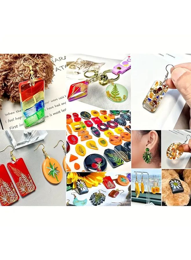 86 قطعة مجموعة أدوات صنع المجوهرات DIY مع قوالب السيليكون وأدوات حرف الإيبوكسي راتنج - Image 4