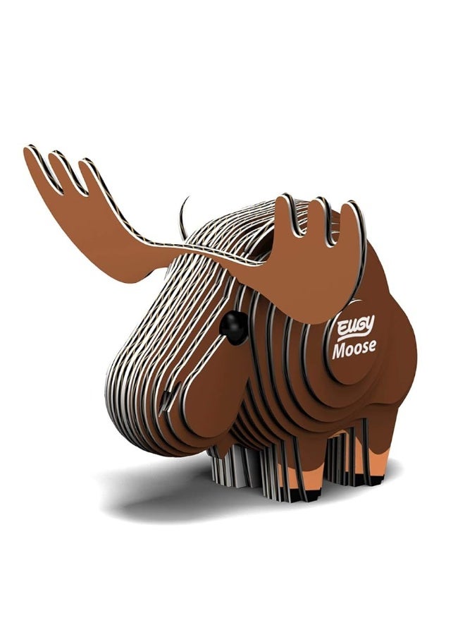 Eugy Moose 3D Puzzle, 24 Piece Eco-Friendly Educational Toy Puzzles for Boys, Girls & Kids Ages 6+ - Image 2