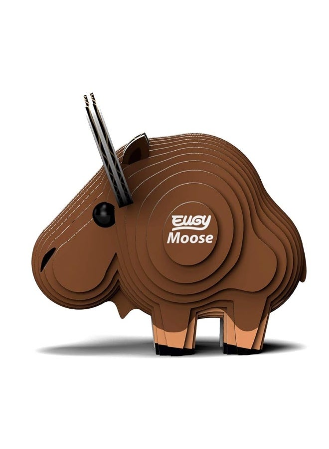 Eugy Moose 3D Puzzle, 24 Piece Eco-Friendly Educational Toy Puzzles for Boys, Girls & Kids Ages 6+ - Image 4