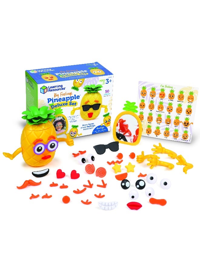 Learning Resources Big Feelings Pineapple Deluxe Set (30-Piece, Interactive Mirror, Ages 3+) - Image 1