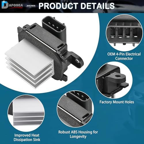 DAFGSEA Blower Motor Resistor for 2010-2017 Ford Expedition | 2010-2014 Ford F-150 | 2011-2017 Lincoln Navigator, Auto Temp Control Replacement for BL3Z-19E624-A YH-1829 - Image 2