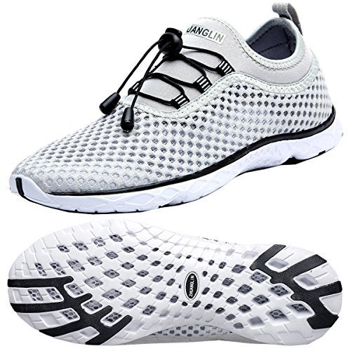 Zhuanglin Men's Quick Drying Aqua Water Shoes,3-Second Drainage & All-Terrain for Swimming,Hiking,Yoga - Image 1