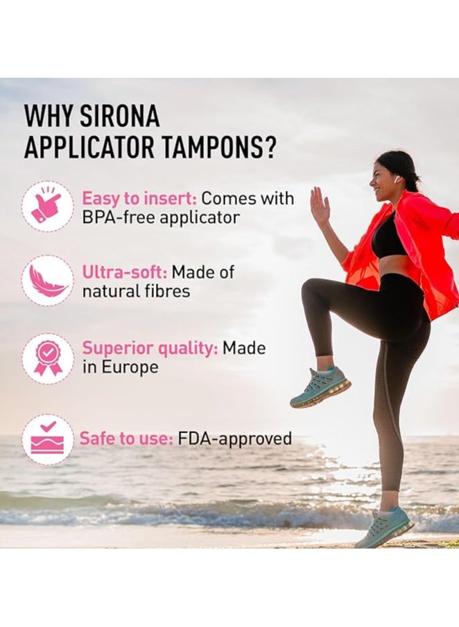Sirona Applicator Tampons for Heavy & Super Heavy Flow - 16 tampons - Image 4