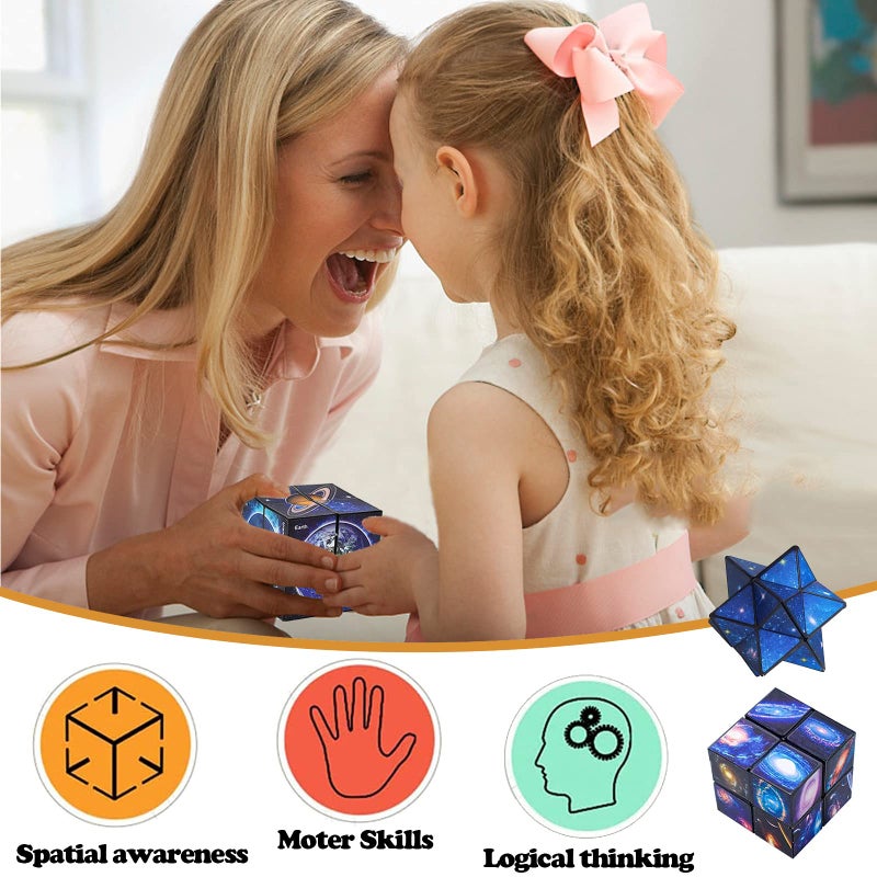 Luaxkpi Toys for Boys Age 8-12 Gifts for 9 10 11 12 Year Old Boy Girls, Infinity Cube Fidget Toy for Kids Ages 8-10 Star Cubes for Boys Girl Toys 10-12 Years Old Birthday Presents Gift Ideas - Image 3