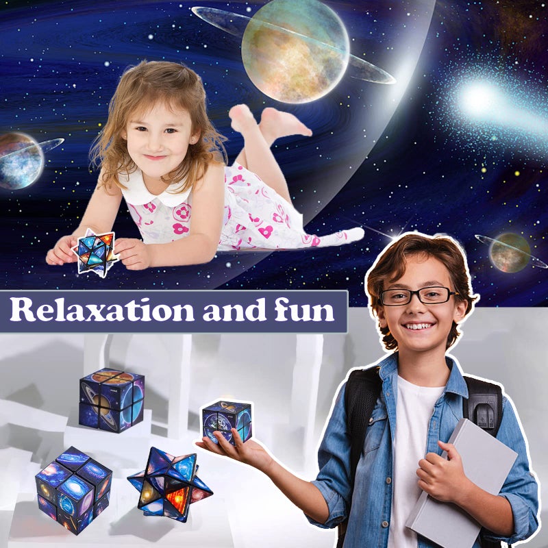 Luaxkpi Toys for Boys Age 8-12 Gifts for 9 10 11 12 Year Old Boy Girls, Infinity Cube Fidget Toy for Kids Ages 8-10 Star Cubes for Boys Girl Toys 10-12 Years Old Birthday Presents Gift Ideas - Image 4