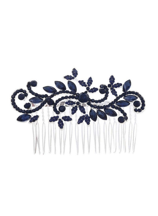 Asphire Bridal Hair Comb Iced Out Sapphire Crystal Hair Comb Vintage Elegant Marquise Headpiece Wedding Hairpiece For Women And Girls (Blue) - Image 1