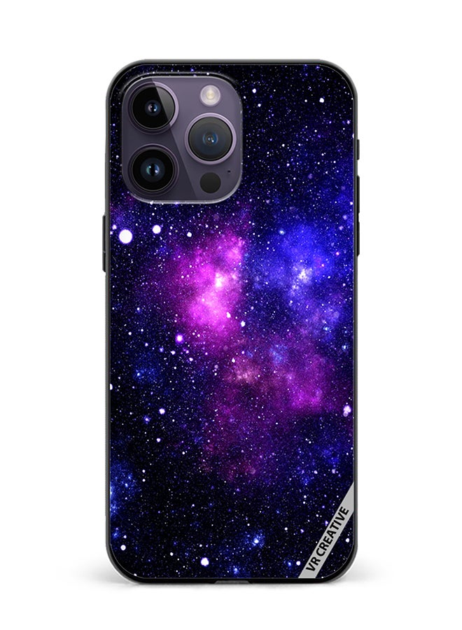 VR CREATIVE Protective Case Cover For Apple iPhone 16 Pro Max Galaxy Purple Design Multicolour