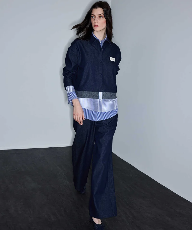 Ipekyol Triple Layer Contrast Waist Trousers