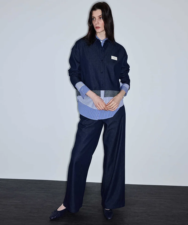 Ipekyol Triple Layer Contrast Waist Trousers
