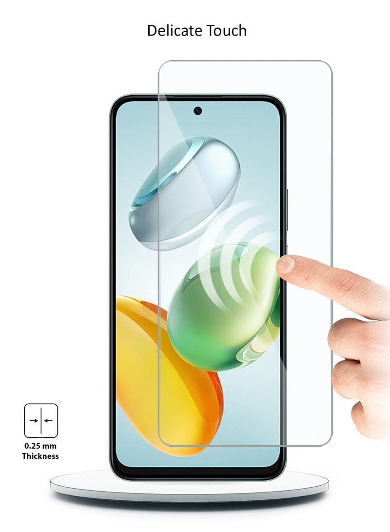 دبليو تيك واقي شاشة من الزجاج المقوى من هونر X7c 4G 2024 Premium Series 9H 2.5D (MSG9CN) - شفاف - Image 4