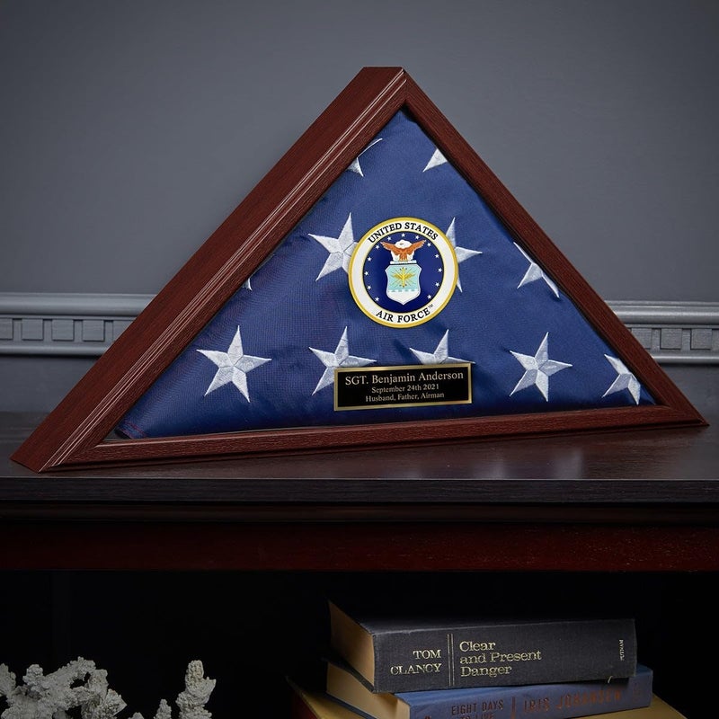 HomeWetBar Air Force Custom Flag Case  Made in USA  - Image 1