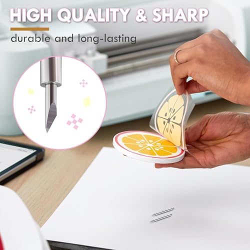 HQMaster Bonded-Fabric Blade and Holder Compatible with Explore 3/Air 2/Air/One/Maker 3/Maker Cutting Machine Replacement Blades for Polyester, Silk, Cotton, Denim, Felt, Linen - Image 3