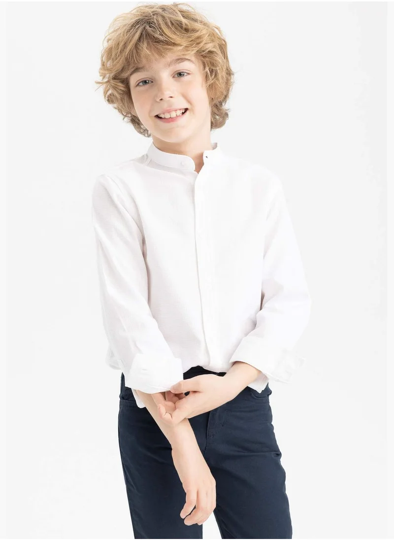 ديفاكتو Regular Fit Long Sleeve Shirt