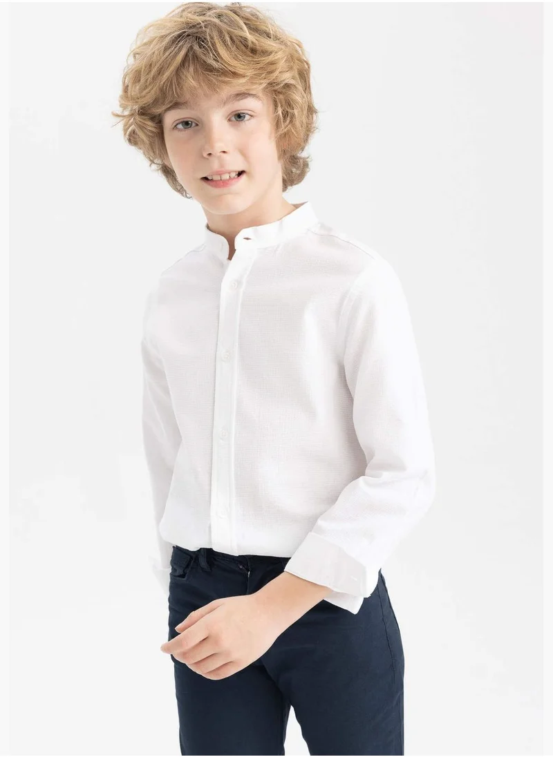 ديفاكتو Regular Fit Long Sleeve Shirt