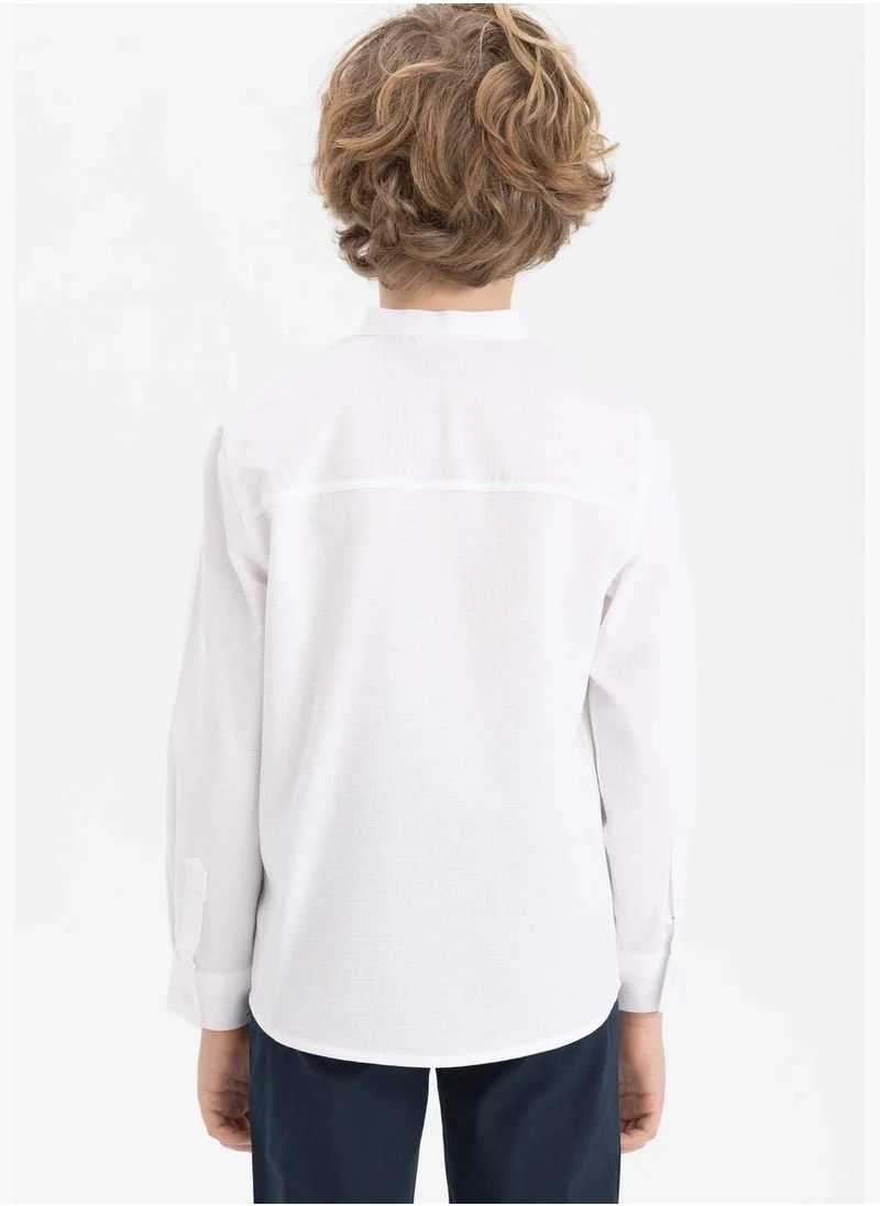 ديفاكتو Regular Fit Long Sleeve Shirt