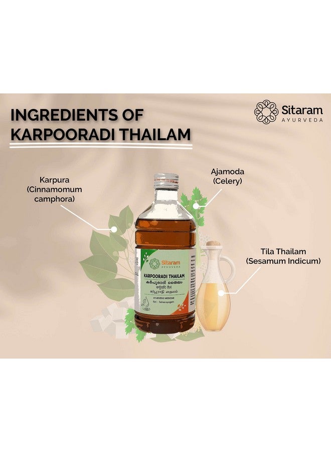 SITARAM زيت كاربورادي ثايلام من سيتارام أيورفيدا 200 مل | زيت كاربورادي ثايلام الأيورفيدي لتخفيف فوري من آلام المفاصل، التقلصات العضلية والآلام - Image 3