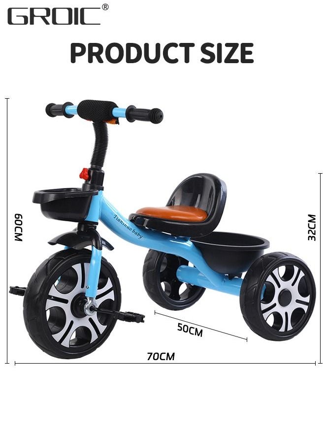 Kids Tricycles, Kids Trike Tricycles Toddler Bike with Basket, Baby Balance Bike with Adjustable Seat, Non-Slip Tires, Riding Toy for Training Motor Skills, Learning Balance - pzsku/Z6913042A8253AF6AE2B1Z/45/_/1692360119/839dd790-5c92-47ee-ba8d-96feb27255e3