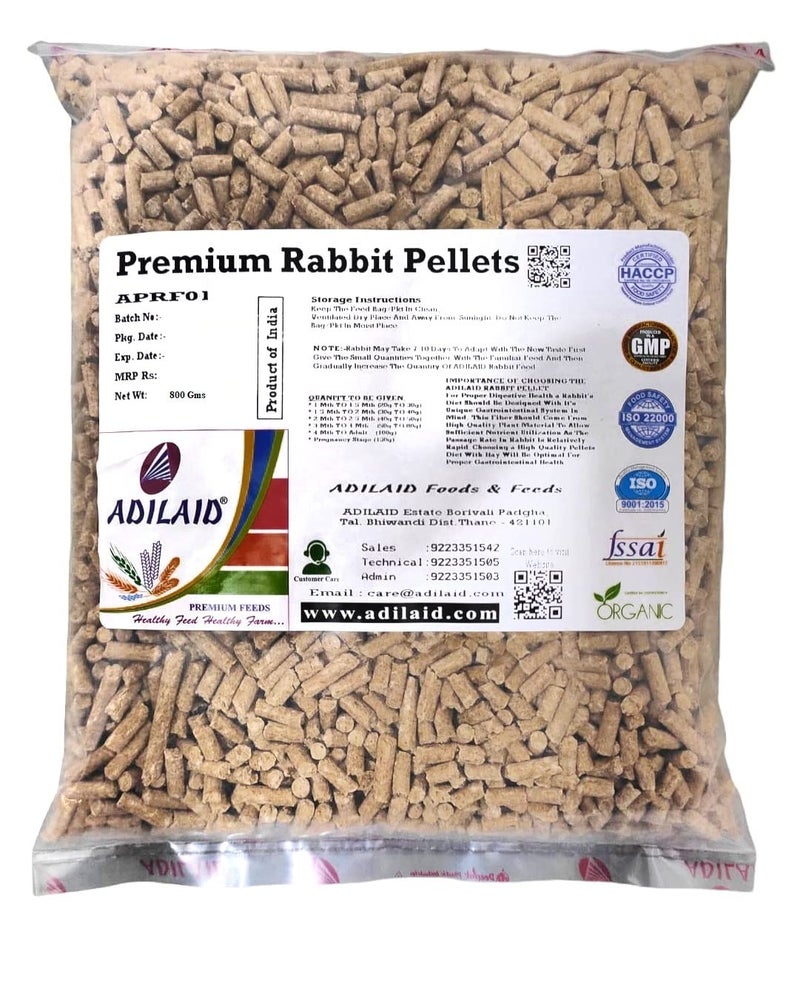 Adilaid Premium Rabbit Feed (800 GMS) - Image 1