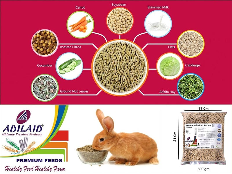Adilaid Premium Rabbit Feed (800 GMS) - Image 2