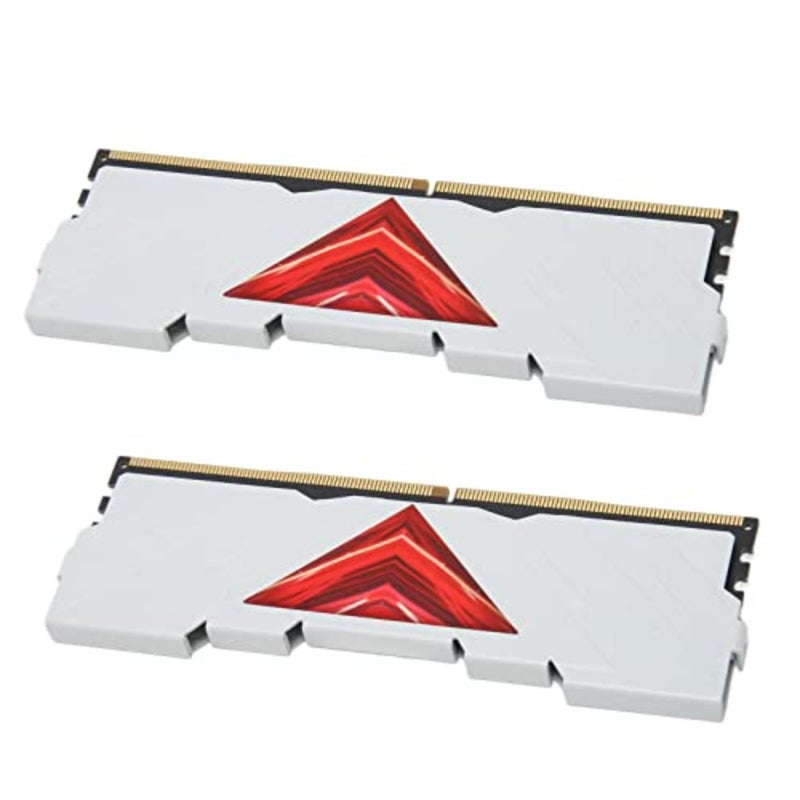 DDR4 32GB 3600MHz PC4-28800 Desktop RAM, CL18 22 22 42 1.35V Memory Module with Aluminum Heat Sink, for Desktop PC White - Image 1