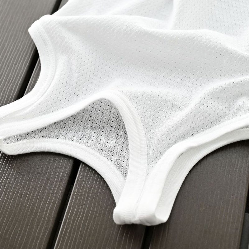 Sub-Export Children'S Clothing New Mesh Thin White Sweat-Absorbent Boys And Girls Summer Bottoming Vest Sleeveless - Image 5