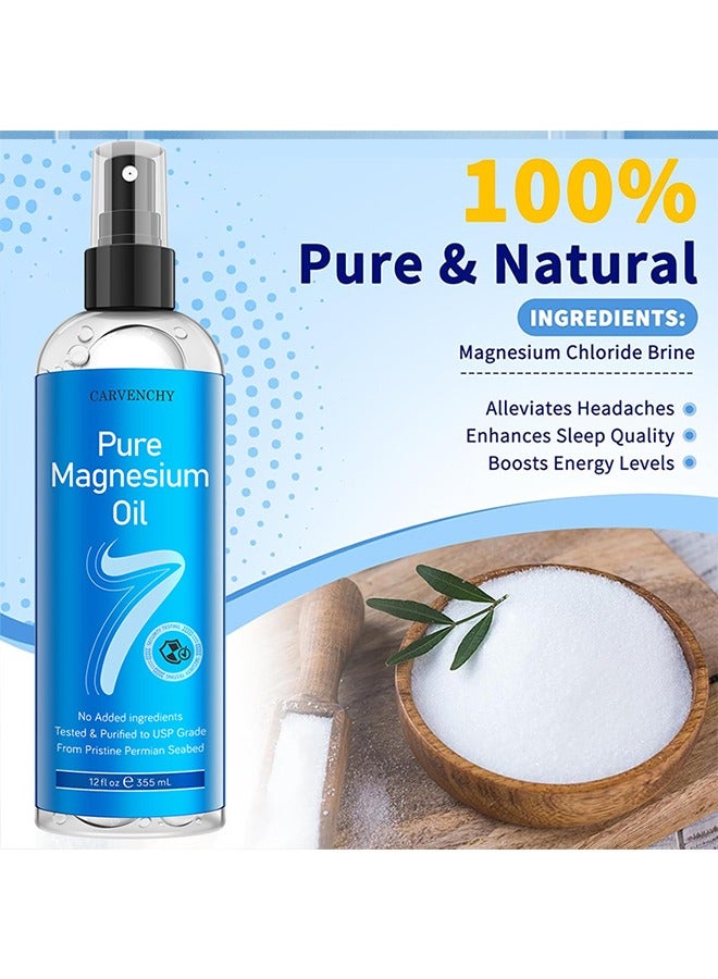 CARVENCHY Pure Magnesium Oil Spray, Promotes Calm Sleep And Relaxation, 8.4 Fl Oz / 250ml  - Image 2
