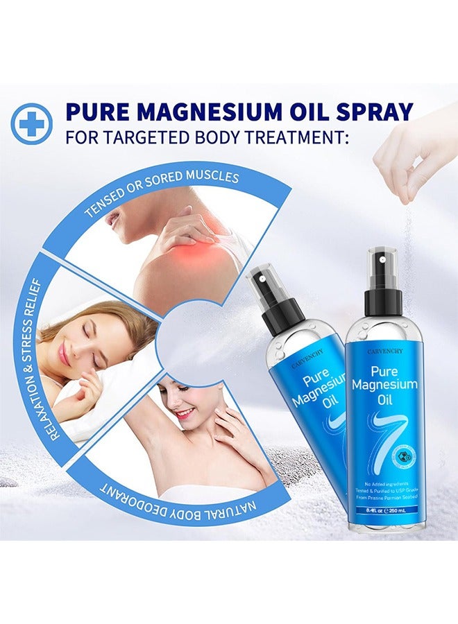 CARVENCHY Pure Magnesium Oil Spray, Promotes Calm Sleep And Relaxation, 8.4 Fl Oz / 250ml  - Image 5
